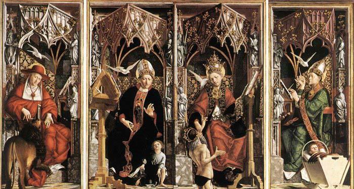 PACHER, Michael Altarpiece of the Church Fathers